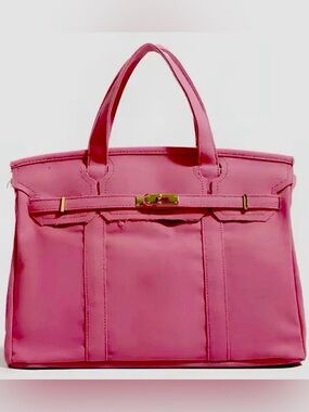 Boatkin Canvas Tote Bag in Pink